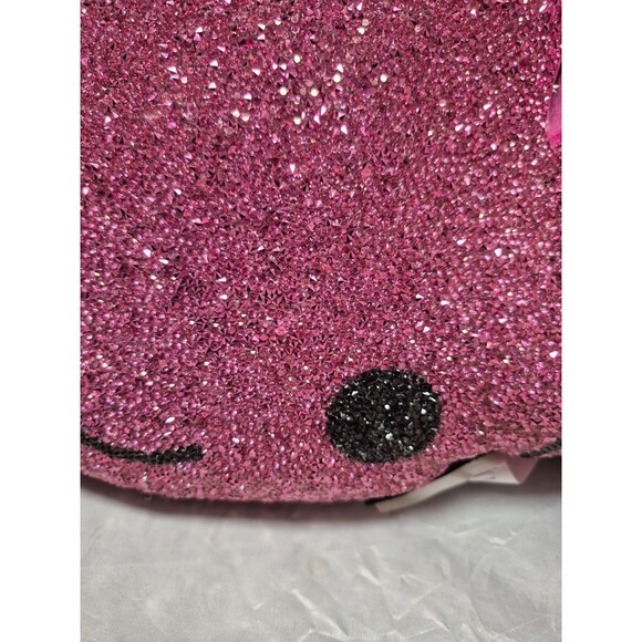 Sparkles Home Halloween Pink Bat Rhinestone Pillow NWT Pink Halloween Decor Rare - Picture 2 of 6